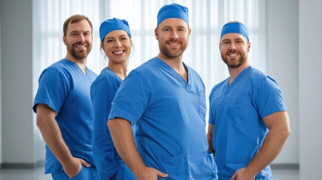 Dedicated Healthcare Professionals Analyzing Data for Cancer Research and Patient Care in Modern Medical Facility Setting