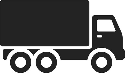Isolated pictogram illustration truck, lorry, trailer for automotive and delivery graphic element