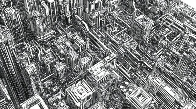 Intricate circuit layout printed with high-precision technology