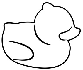 Baby element Doodle element coloring page cartoon Illustration
