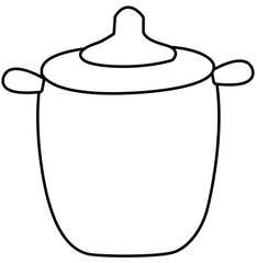 Baby element Doodle element coloring page cartoon Illustration