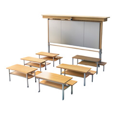 A group of people are sitting around a table in a library