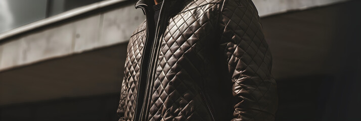 Premium Crafted Jacket Showcasing Sophistication with Deep Quilted Textures