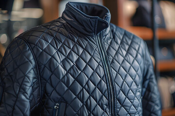 Premium Crafted Jacket Showcasing Sophistication with Deep Quilted Textures