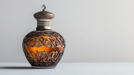 Elegant Decorative Perfume Bottle with Intricate Design