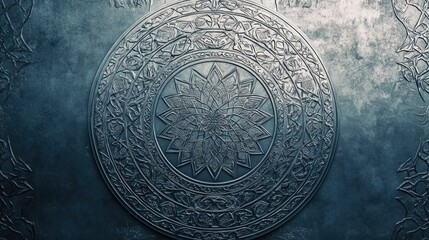 Obraz premium Intricate Geometric Pattern with Metallic Finish