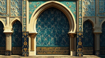 Ornate Architectural Design with Detailed Patterns
