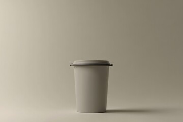 Minimalist 3D Render of Small Recycling Bin
