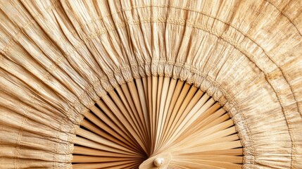 Close-Up of a Traditional Handcrafted Fan
