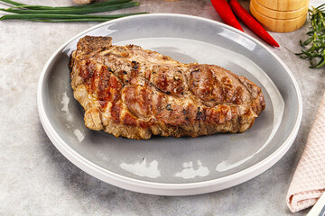 Grilled pork sirloin for dinner