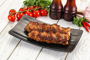 Chicken kebab minced meat and spices