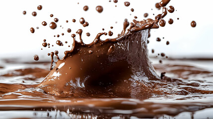Chocolate Splash Abstract Background