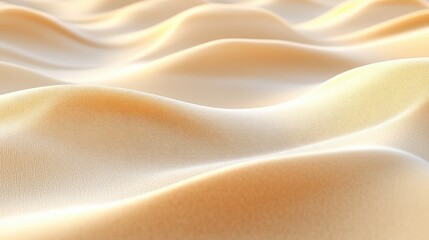 Obraz premium Soft, Flowing Fabric Waves with Gentle Curves and Subtle Color Gradations, Ideal for Backgrounds or Textile Design Projects in Fashion and Interior Decoration