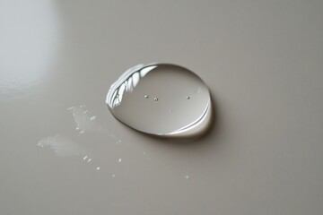 Minimalist Water Droplet on Smooth Surface