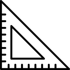 Triangular Ruler Icon