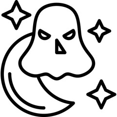 Halloween Moon Icon