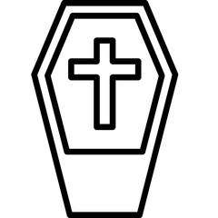 Obraz premium Coffin Icon