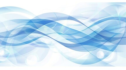 Obraz premium Blue Wavy and Blurry Light Curve Line Background - a serene and modern visual. The flowing light curves create a calming and dynamic scene.