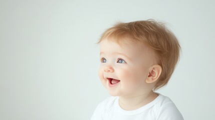 Naklejka premium Baby's first tooth, precious milestone captured in heartwarming closeup portrait