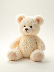 Obraz premium a cute teddy bear in a white background. Toy