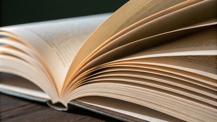 Closeup View of Paper Book Sheets in 4K Video Background, Capturing the Texture and Detail of Pages, Ideal for Abstract and Artistic Concepts in Product Photography