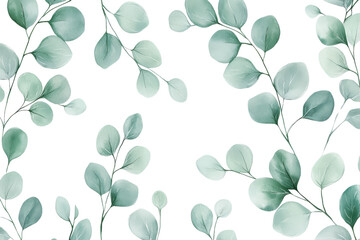 A pattern of lush green leaves arranged organically, showcasing a variety of shapes and sizes.