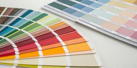 Color Palette Guide: A Collection of Vibrant Paint Samples Displayed on a White Background for Artistic Inspiration and Home Decor Ideas