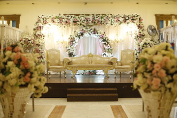 beautiful luxury stage decoration   for wedding