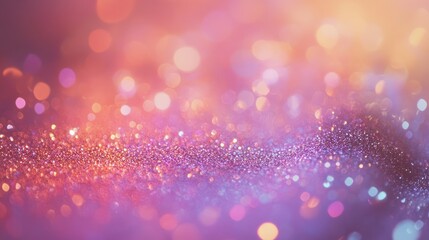 Rainbow glitter bokeh with multicolored sparkles, capturing a vibrant, festive, and whimsical effect under soft lighting.