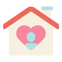 orphanage flat icon