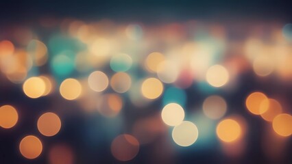 Obraz premium Dreamy Abstract City Lights Bokeh at Night with Soft and Vibrant Colors - Perfect Background for Urban Atmosphere