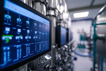 Engineers overseeing the innovative process of green hydrogen production at a high tech facility