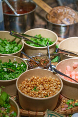 Several Chinese seasonings on the table