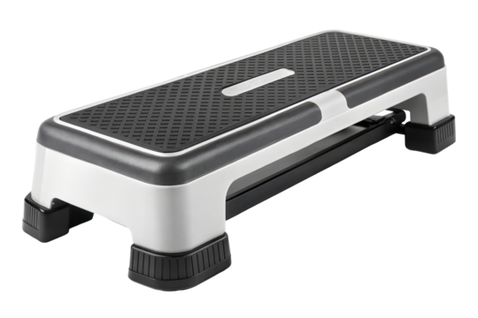 Step platform, ideal for workout, fitness, exercise, isolated on transparent or white background.