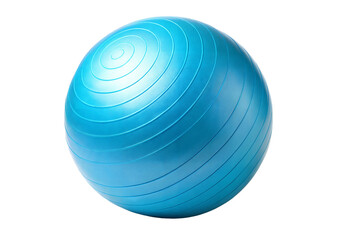Obraz premium Blue stability ball on a transparent or white isolated background.