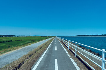 Endless River-side Road in Japan