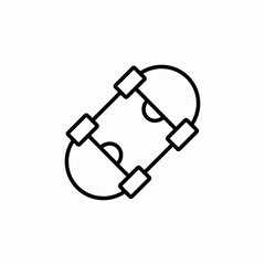 skateboard sport icon sign vector