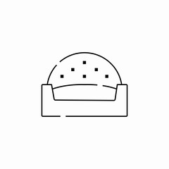 sofa seat icon sign vector