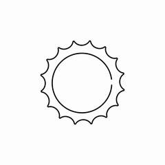 sun shine icon sign vector