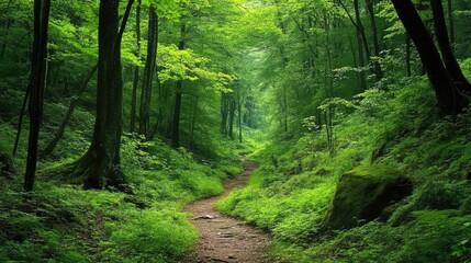 Obraz premium Forest preservation efforts with a focus on biodiversity