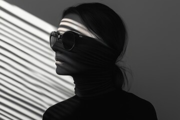 portrait of a woman in a mask