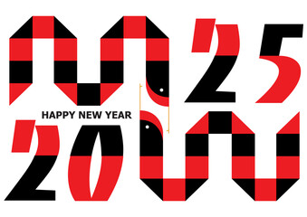 Obraz premium New year 2025 background text p9