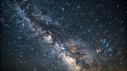 Fototapeta premium Motion space stars in a dark background with subtle texture, light, texture, dimensionality, harmony