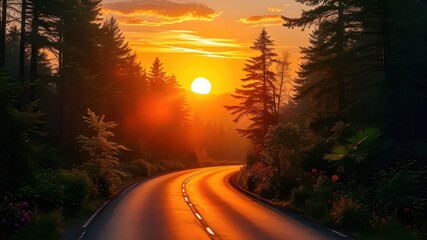 Road to sunset