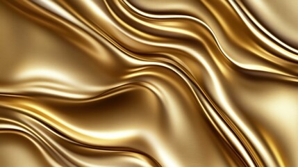 Luxurious Golden Fabric Texture Background