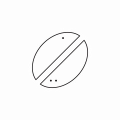 coffee bean icon sign vector