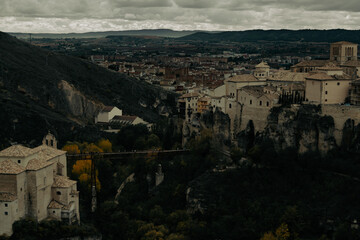 The hanging houses of the city of Cuenca