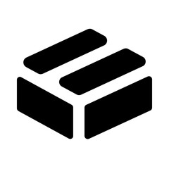 Warehouse Delivery Box Solid Icon