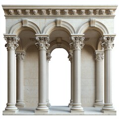 Obraz premium Column arch , podium architecture building 