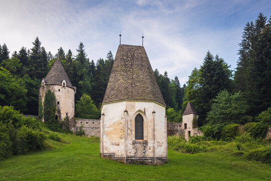 View to Žiče Charterhouse in Slovenia